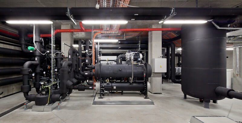 Strojovna chlazení datového centra v Lužici